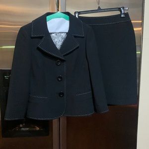 Tahari black suit